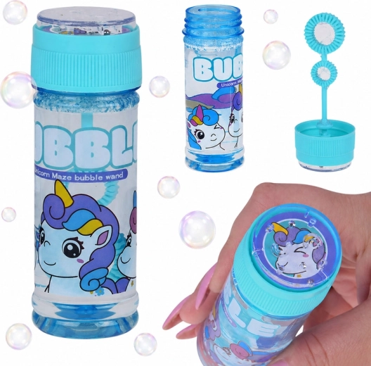 Bublifuk s jednorožcom 65 ml s labyrintovou hrou