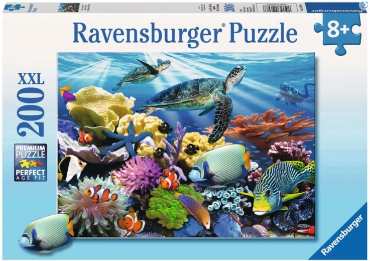 Puzzle Ravensburger Život v oceáne XXL, 200 dielikov