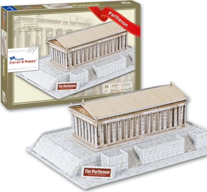 3D puzzle Parthenón Grécko 25 dielikov