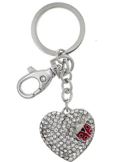 Prívesok na kľúče srdce PINK