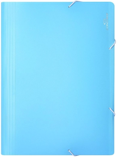 Dosky na dokumenty s gumičkou A4, 13 vreciek, pastelovo modrá