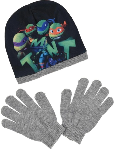 Čiapka a rukavice Ninja korytnačky
