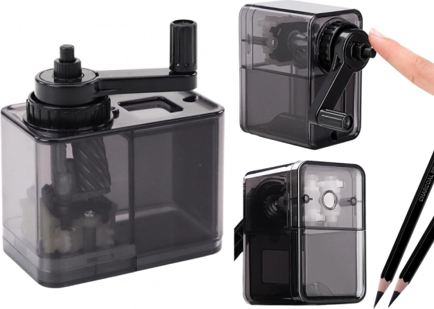 Kľučkové strúhadlo s nádobkou – čierne