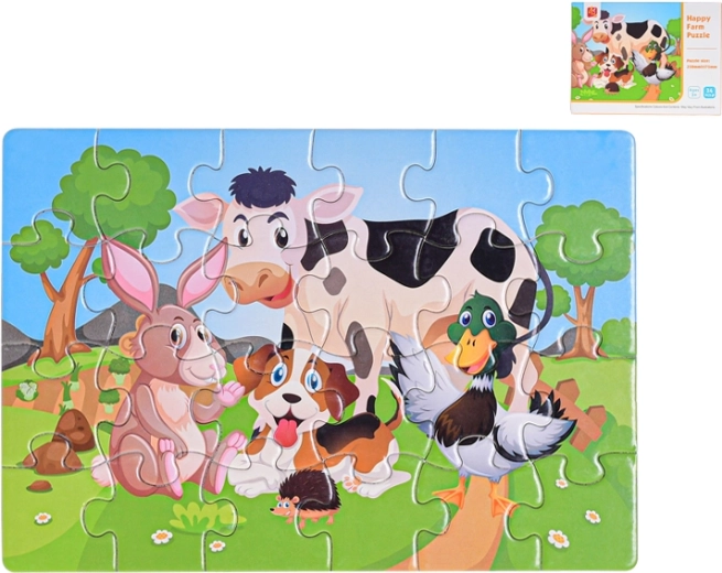 Detské puzzle zvieratká 24 dielikov