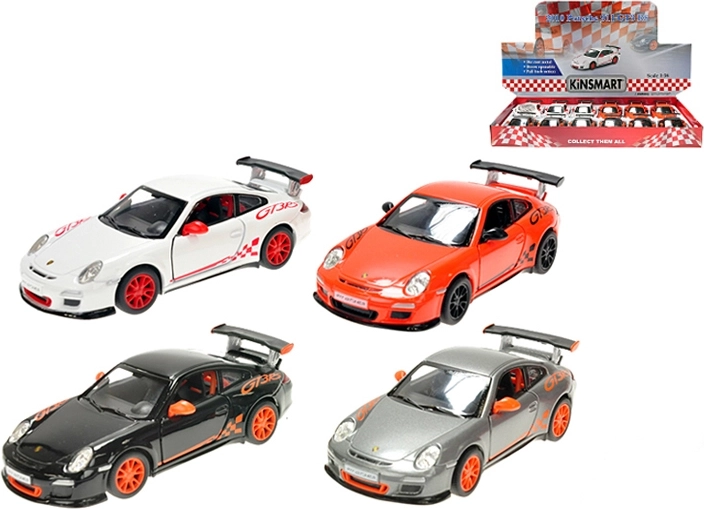 Kinsmart Porsche 911 GT3 RS kovový model 1:36 so spätným chodom