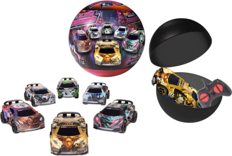 Revell RC Ultra Racers séria 1 itasha – mini pretekárske auto v kapsule
