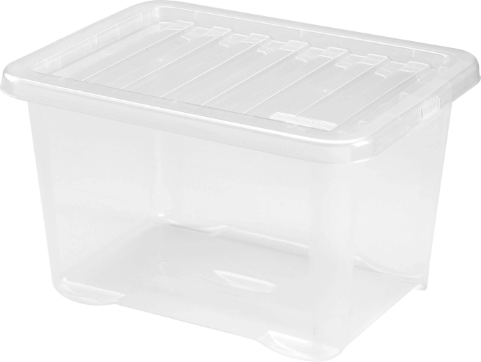 Plastový úložný box s vekom HEIDRUN Quasar 28 l