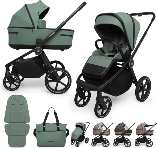 Muuvo Five kombinovaný kočík 2v1 Pine Green
