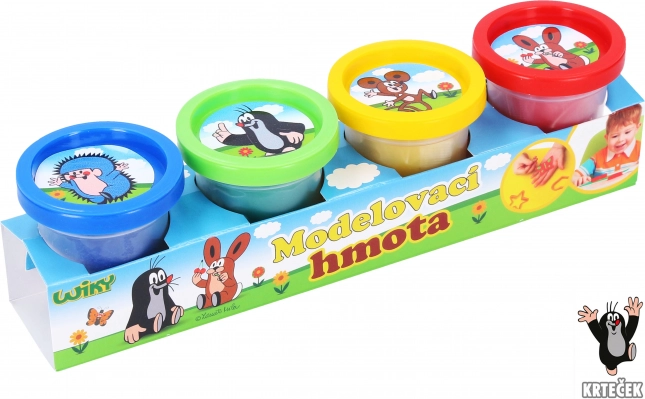 Modelína Doh Krtko 4x50 g