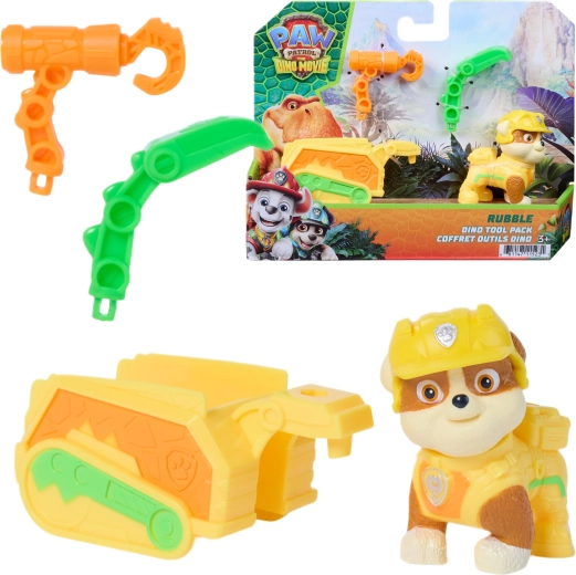 Spin Master Labková patrola: Dino film – figúrka Rubble s prívesom a náradím