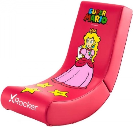 Detská herná podlahová stolička X Rocker Super Mario Peach