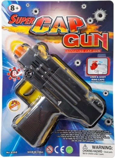 Plastová detská pištoľ na kapslíky (8 rán)