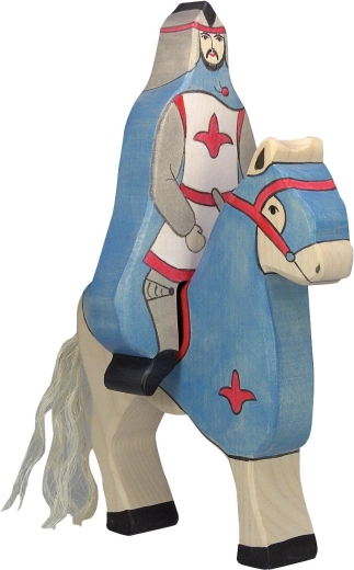 Holztiger modrý rytier s plášťom (bez koňa) - 1 kus
