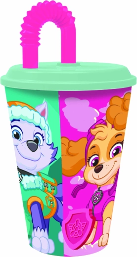 Plastový pohárik so slamkou PAW Patrol 430 ml