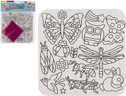 Kreatívna sada s trblietavými fóliovými obrázkami zvierat