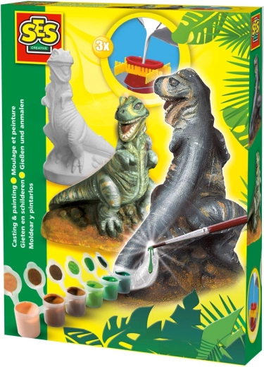 SES Creative odlievanie a maľovanie T-rex