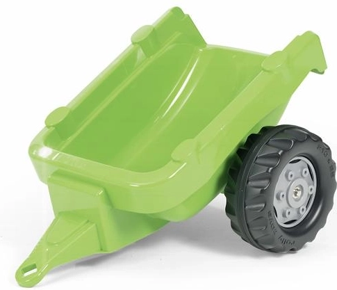 Svetlozelený jednonápravový príves za traktor