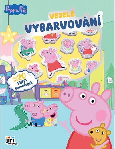 Veselé vyfarbovanie so samolepkami Prasiatko Peppa