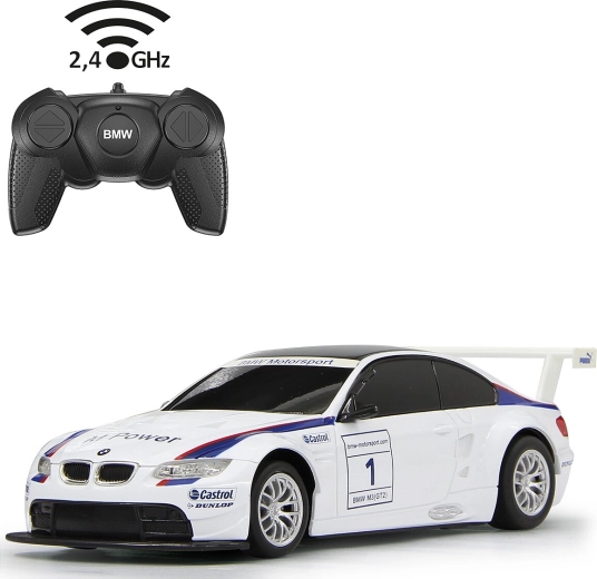 Diaľkovo ovládané auto BMW M3 Sport 1:24 biele