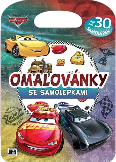 Omaľovánky so samolepkami Autá
