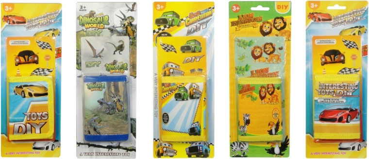 Detská peňaženka s ozdobnými samolepkami