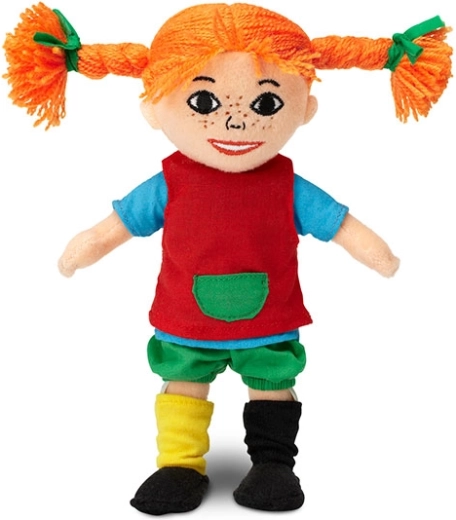 Mäkká handrová bábika Pippi Dlhá pančucha 20 cm