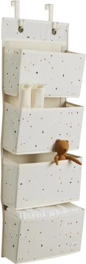 3 Sprouts závesný organizér recycled terrazzo cream