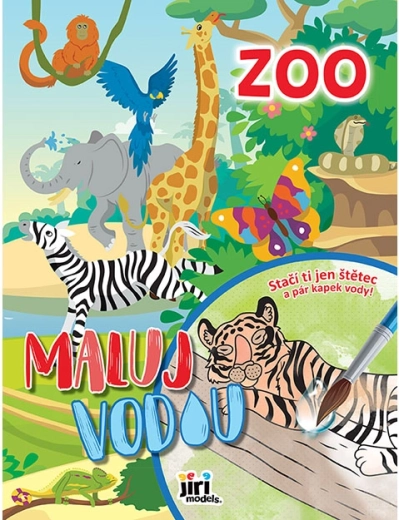 Maľuj vodou A4 zoo