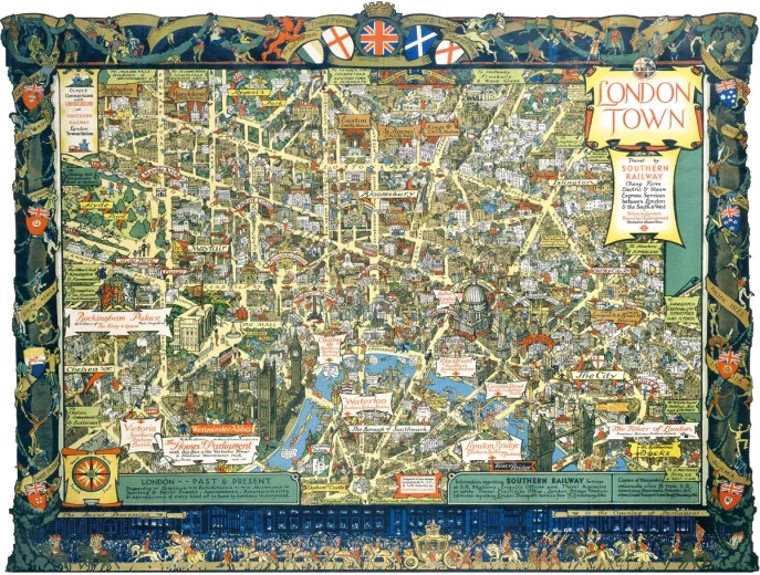 Puzzle Londýn zo Southern Railway 1000 dielikov