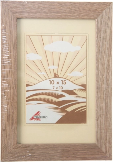 Drevený fotorámik béžový 10 × 15 cm