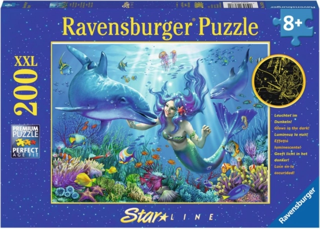 Svietiace puzzle Podvodný raj XXL 200 dielikov RAVENSBURGER