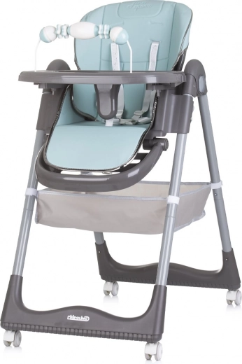 Detská jedálenská stolička First Spoon teal