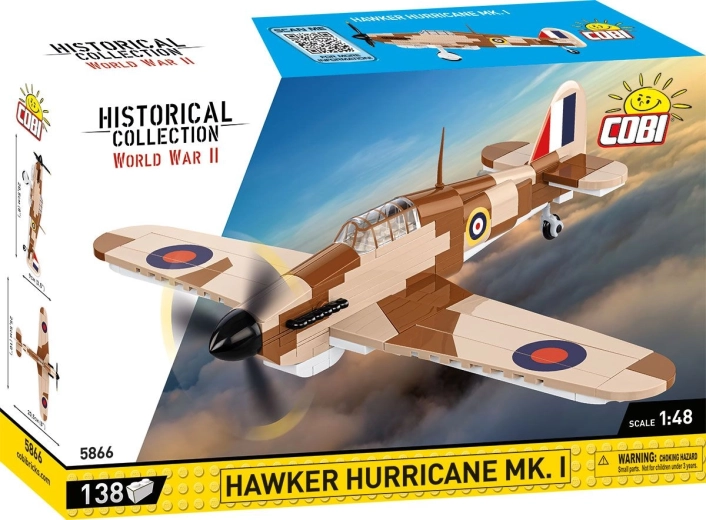 COBI Hawker Hurricane Mk. I 1:48 stavebnica lietadla (2. svetová vojna)