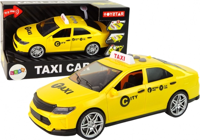Taxi auto 1:14 so svetlami a zvukmi – žlté