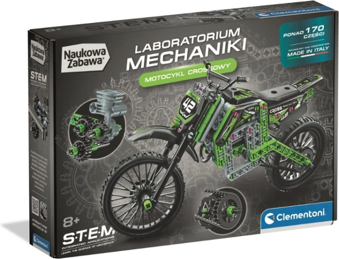 Laboratórna mechanika – krosová motorka stavebnica