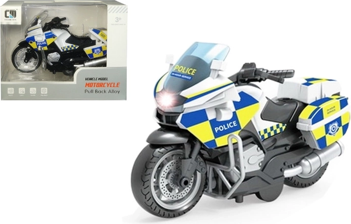 Policajný motocykel so svetlom a zvukom