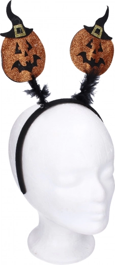 Karnevalová čelenka s ozdobou tekvice