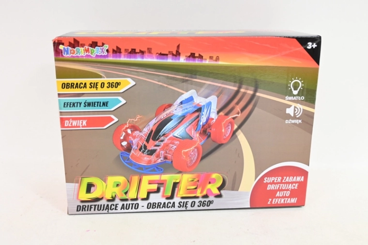 Auto drifter s LED svetlami a zvukovými efektmi