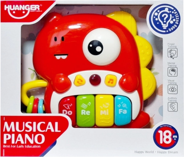 Detské piánko/organ dinosaurus