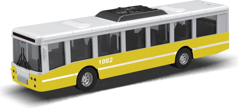 Autobus MHD so zotrvačníkom 16 cm – žltý