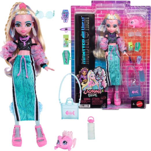 Bábika Monster High Lagoona Blue s doplnkami