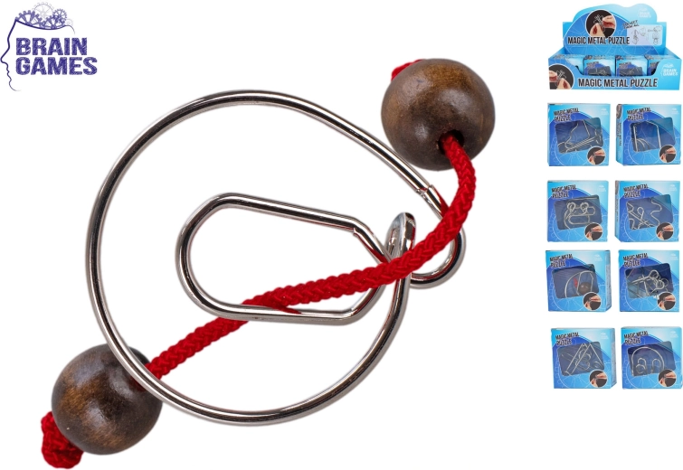 Kovové hlavolamy Brain Games – sada 8 variantov