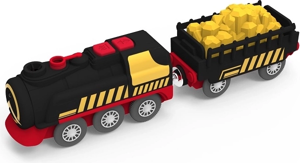 2Kids Toys parný vlak na batérie s funkciou pary