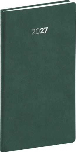 Notique vreckový diár Balakon 2027 zelený 9 × 15,5 cm