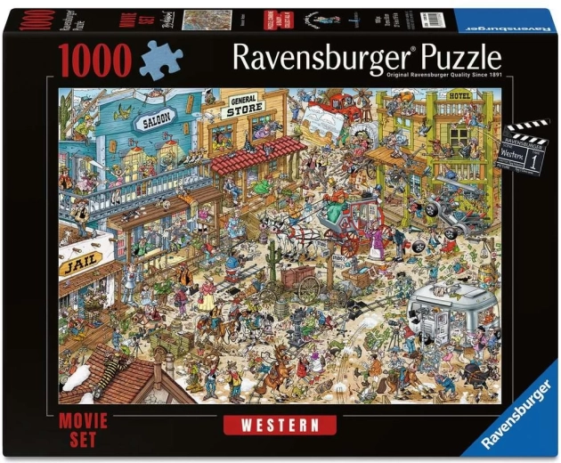 Ravensburger Puzzle filmový set Western 1000 dielikov