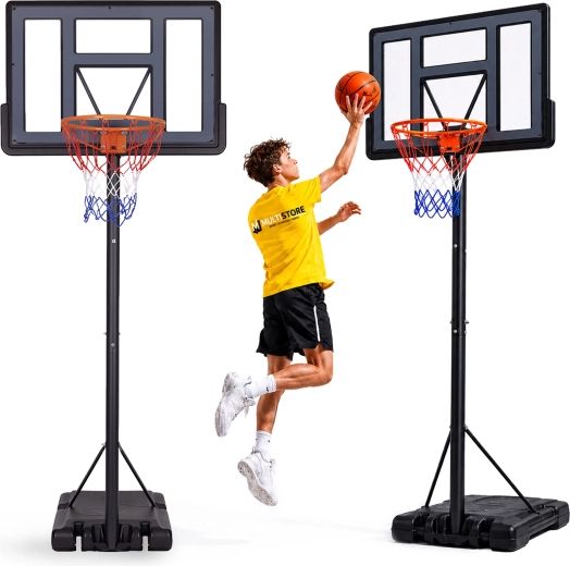 Movopro nastaviteľný voľne stojaci basketbalový kôš do 305 cm