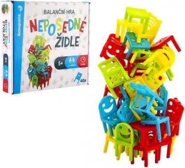 Neposedné stoličky balančná hra pre deti
