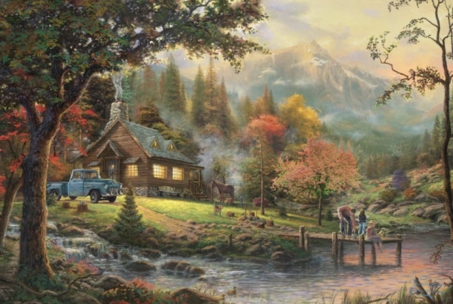 Schmidt Spiele Thomas Kinkade idyla pri rieke 500-dielne puzzle