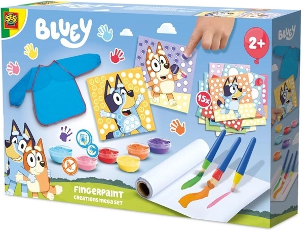 SES Creative Bluey mega sada na maľovanie prstami