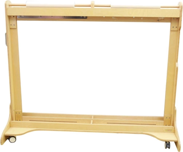 Drevená mobilná maliarska tabuľa s akrylovým oknom MASTERKIDZ